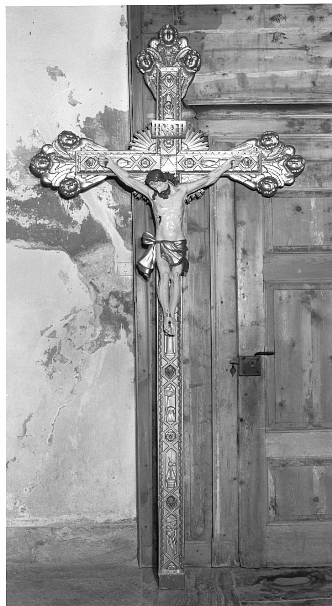 croce processionale, opera isolata - bottega lombarda (prima metà sec. XX)
