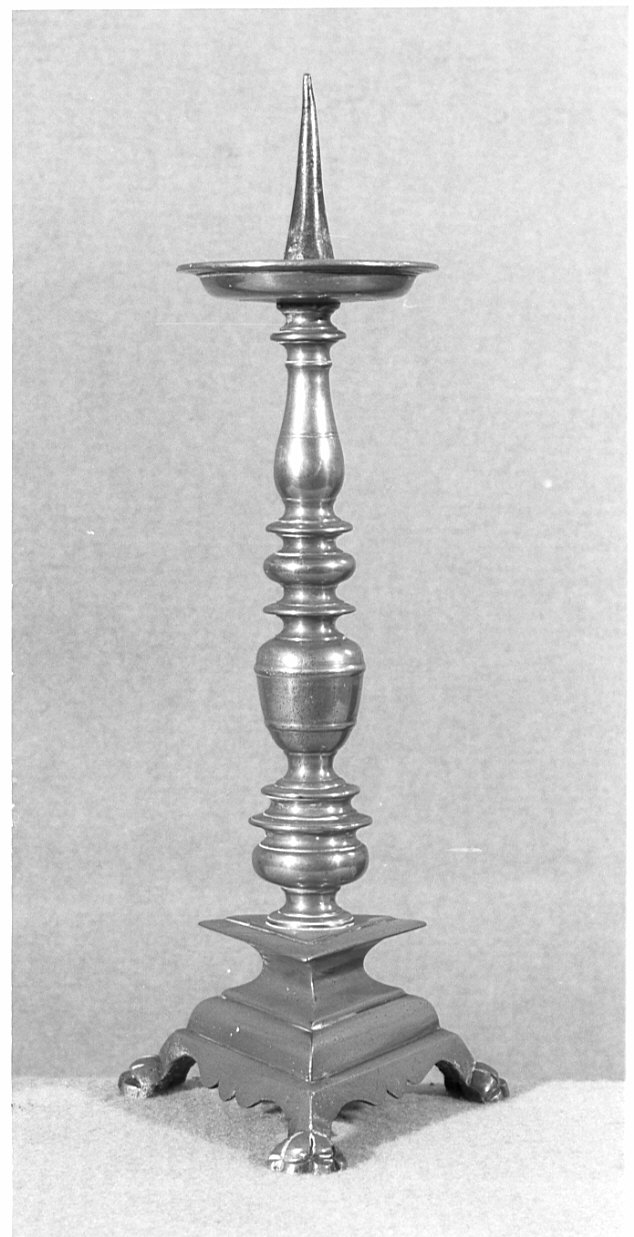 candeliere d'altare, opera isolata - bottega lombarda (sec. XIX)