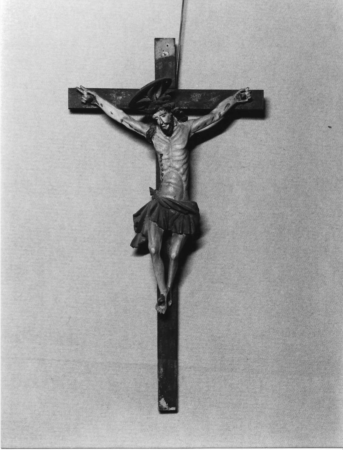 crocifisso, opera isolata - ambito valtellinese (fine/inizio secc. XVII/ XVIII)