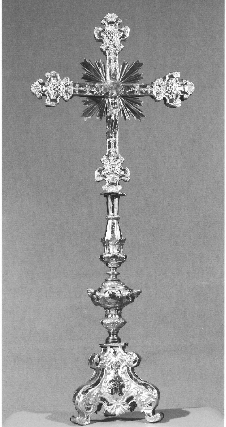 croce d'altare, opera isolata - ambito valtellinese (sec. XVIII)