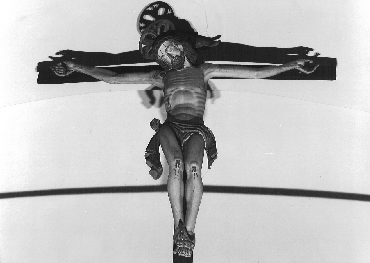 crocifisso, opera isolata - ambito valtellinese (fine/inizio secc. XVIII/ XIX)