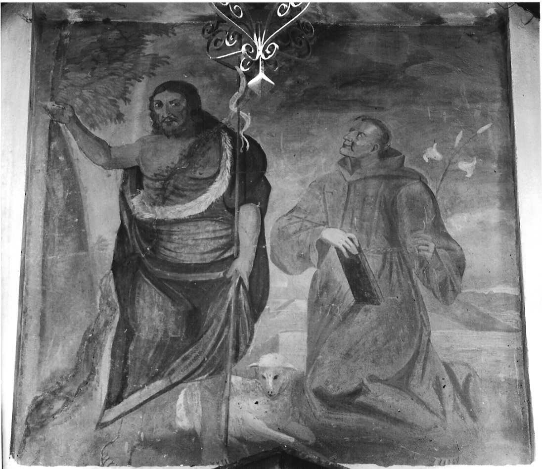 San Giovanni Battista e Sant'Antonio da Padova (dipinto, opera isolata) - ambito valtellinese (sec. XVIII)