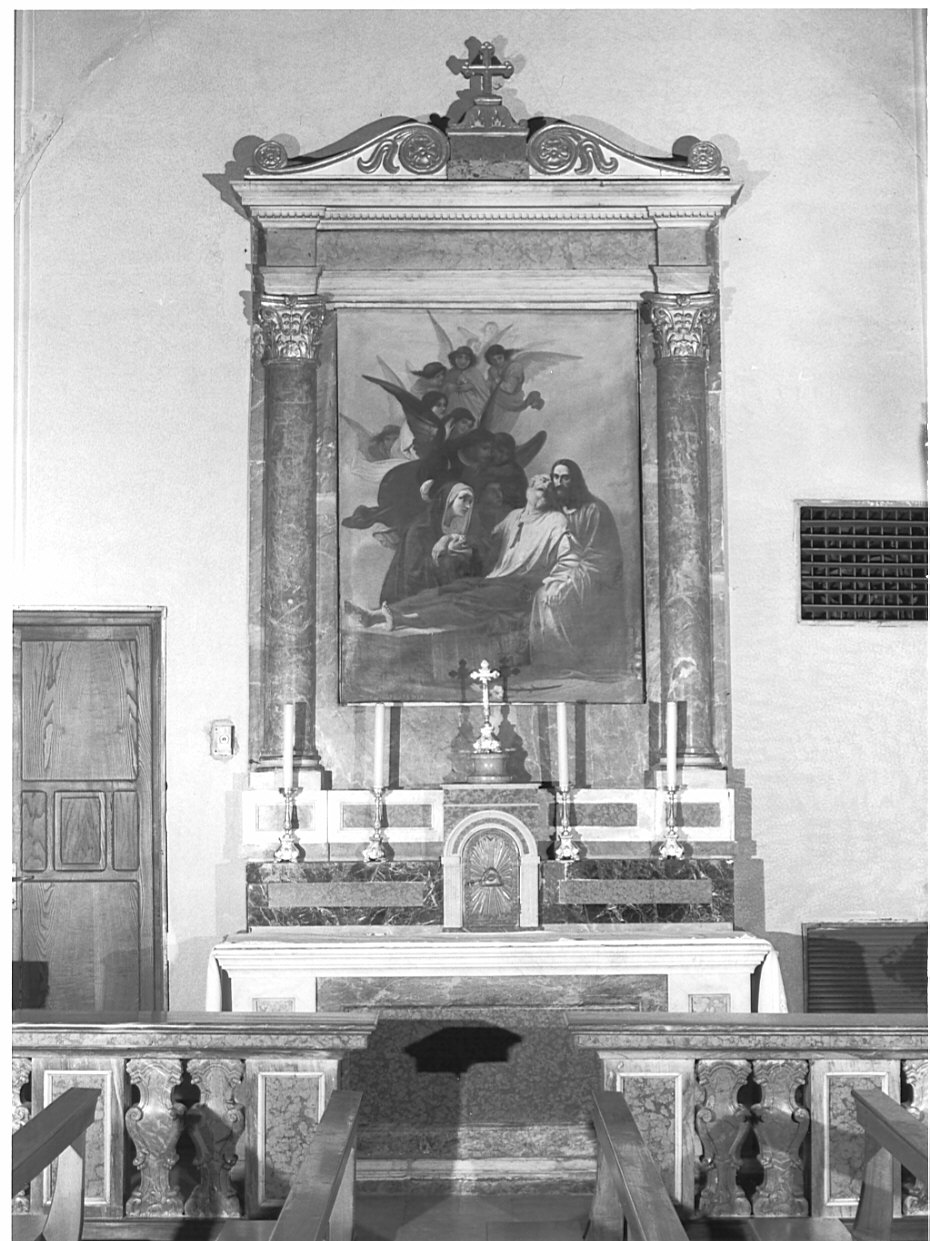 morte di San Giuseppe (dipinto, opera isolata) - ambito lombardo (prima metà sec. XX)