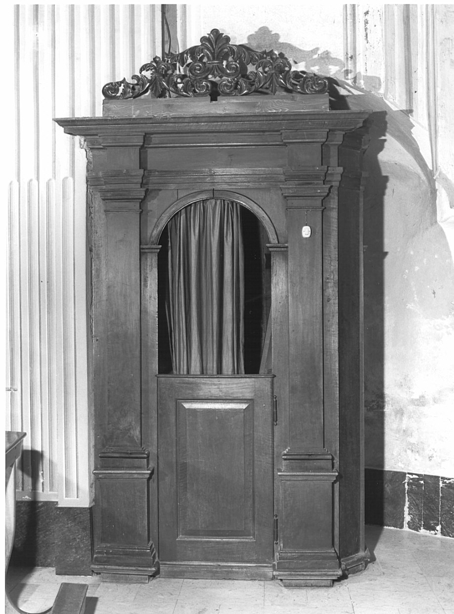 confessionale, opera isolata - ambito valtellinese (sec. XIX)
