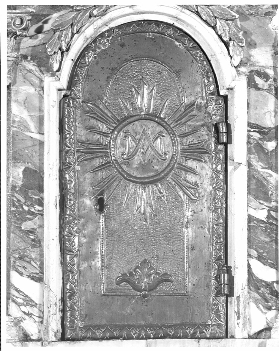 sportello di tabernacolo, elemento d'insieme - ambito valtellinese (ultimo quarto sec. XVIII)