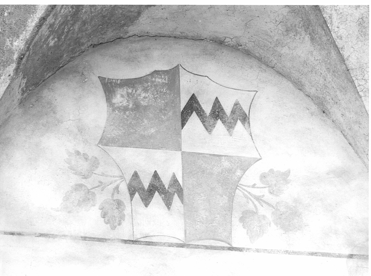 stemma gentilizio (dipinto, elemento d'insieme) - ambito lombardo (prima metà sec. XVI)