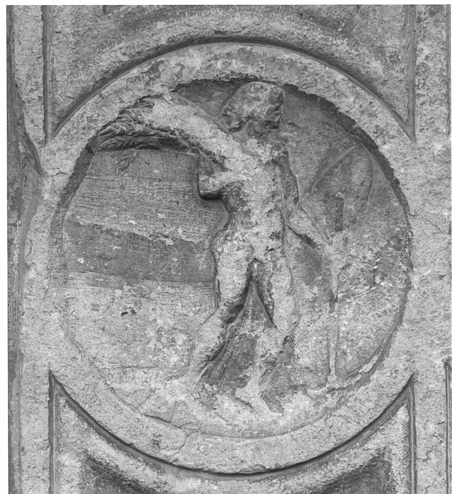 Caino (rilievo, elemento d'insieme) di Rodari Bernardino (maniera) (sec. XVI)
