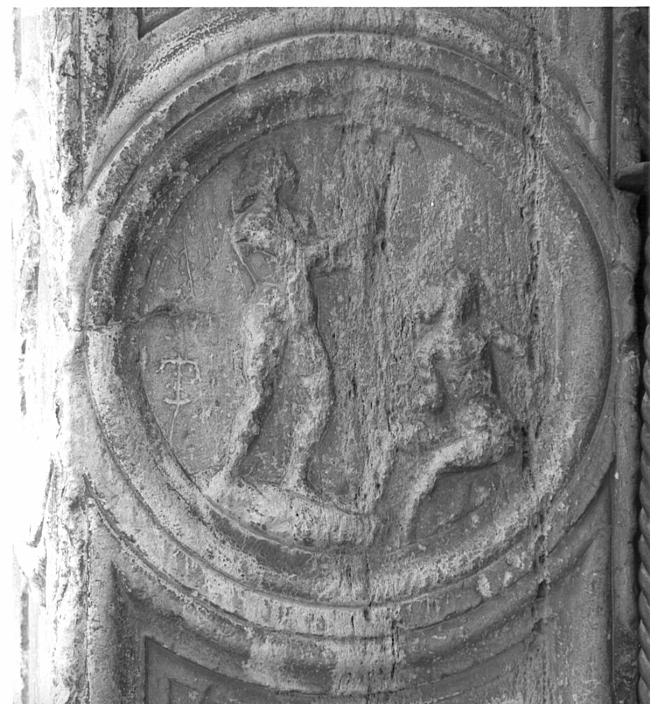 Adamo ed Eva (rilievo, elemento d'insieme) di Rodari Bernardino (maniera) (sec. XVI)