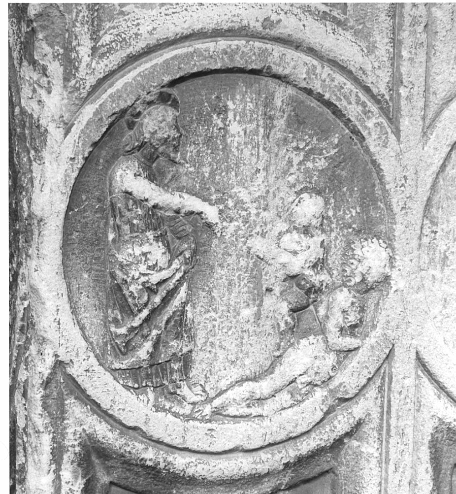 creazione di Eva (rilievo, elemento d'insieme) di Rodari Bernardino (maniera) (sec. XVI)