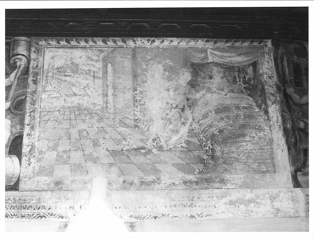 Mirra si reca al letto del padre (dipinto, elemento d'insieme) di Aragoni Aragonio (sec. XVI)