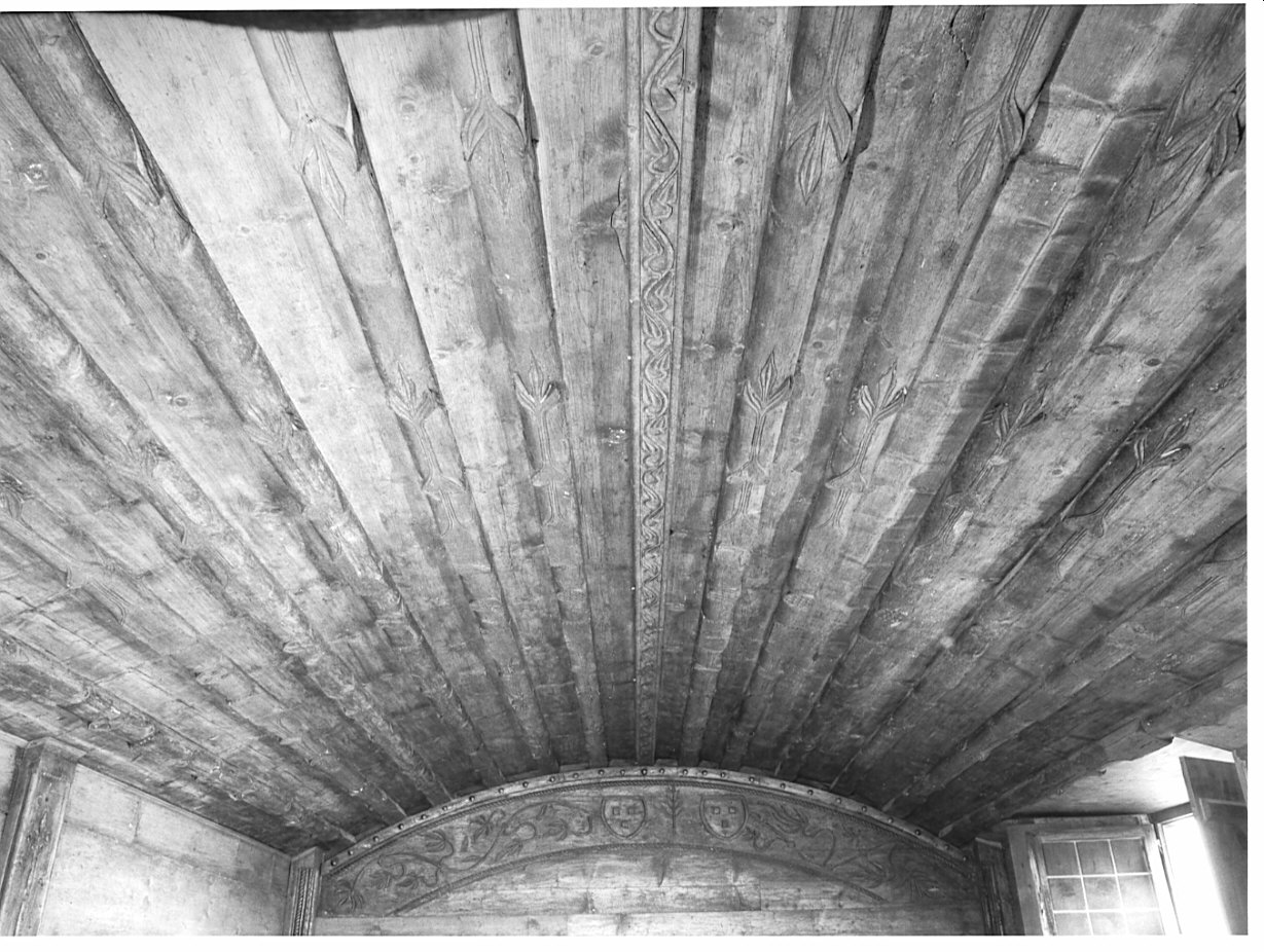 soffitto, elemento d'insieme - ambito valtellinese (prima metà sec. XV)