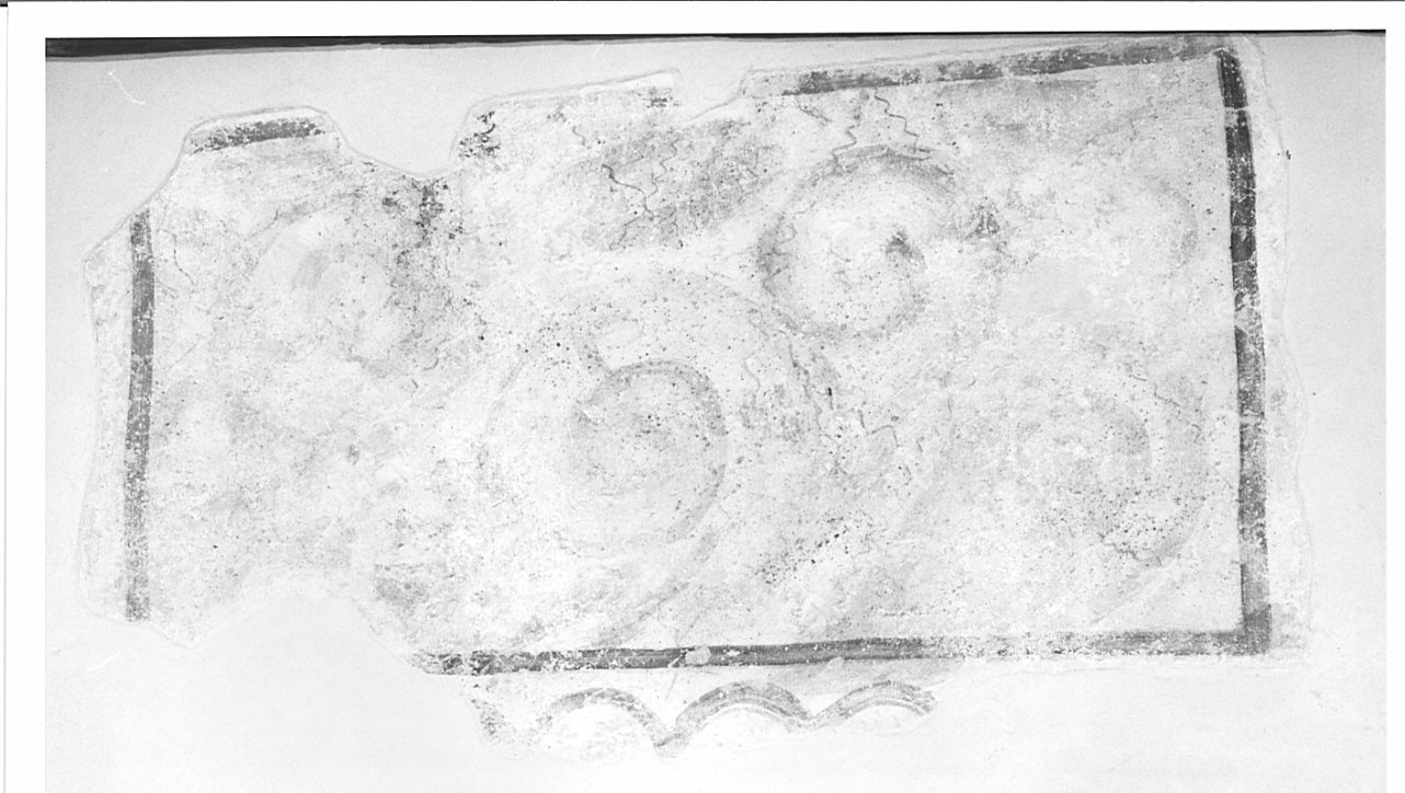 motivi decorativi geometrici (dipinto, frammento) - ambito lombardo (prima metà sec. XV)