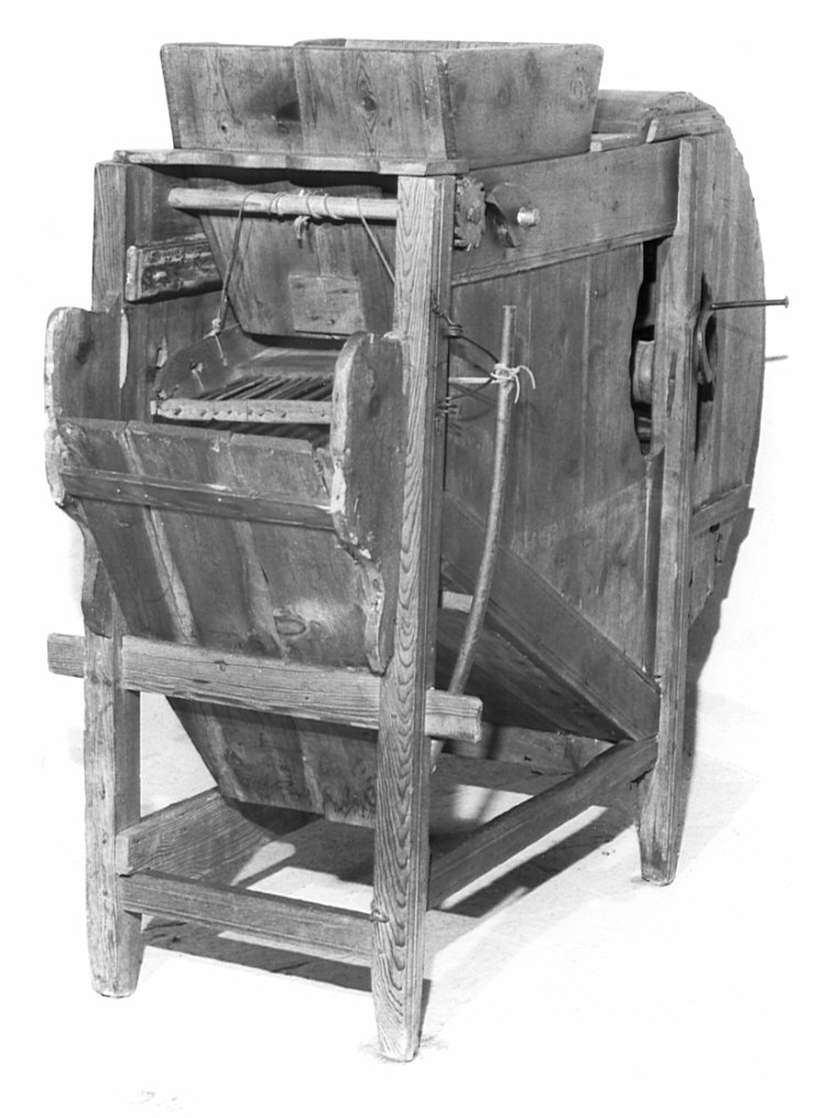 sgranatrice - per granoturco, coppia - ambito valtellinese (ultimo quarto sec. XIX)