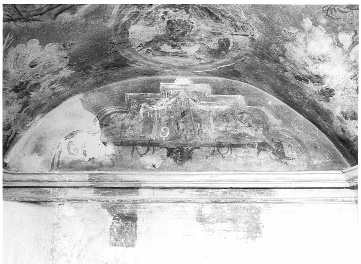 Figura mitologica (?) (dipinto, elemento d'insieme) - ambito lombardo (seconda metà sec. XVI)