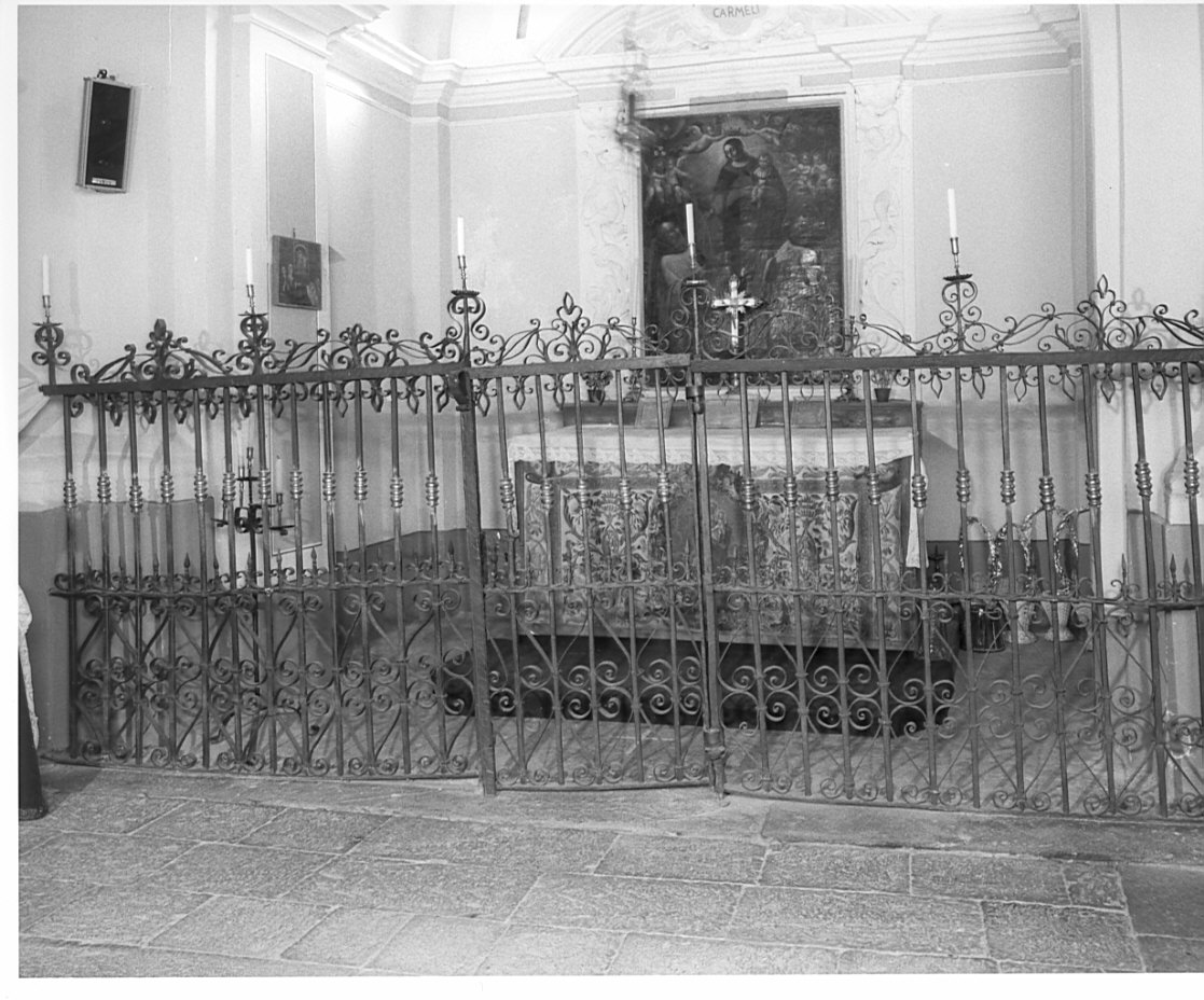 cancellata di cappella, opera isolata - ambito valtellinese (sec. XVIII)