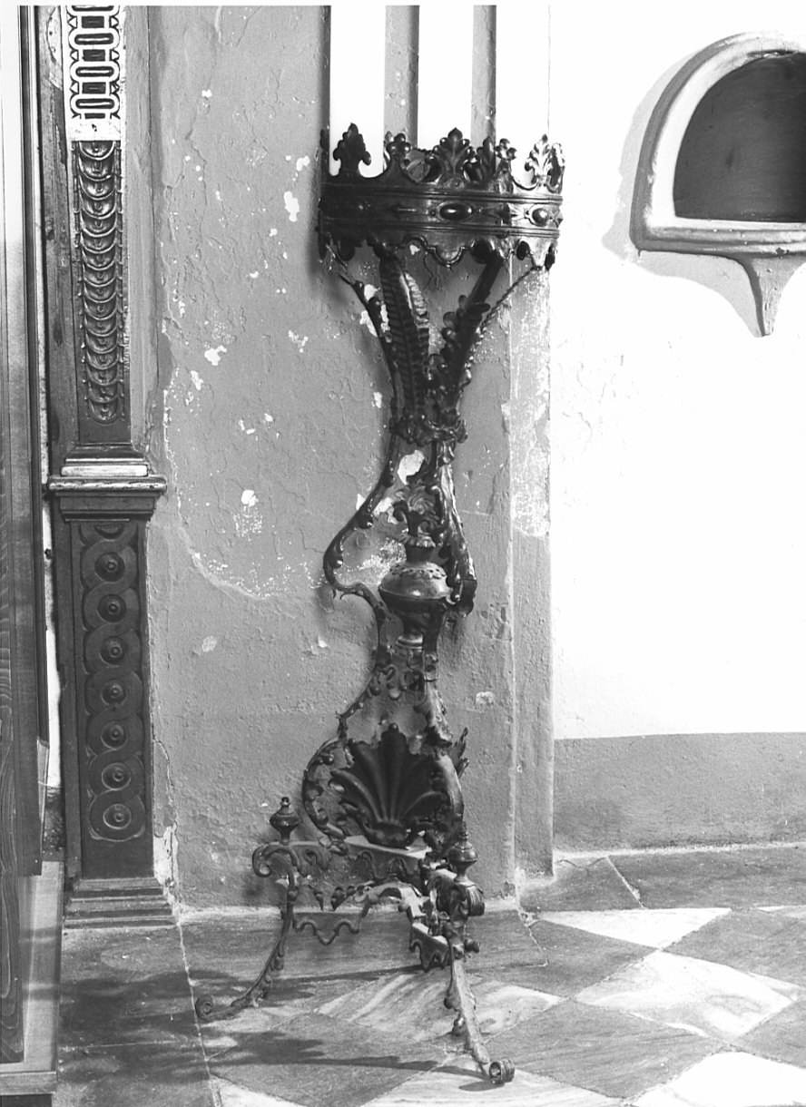 candelabro, serie - bottega lombarda (prima metà sec. XVIII)