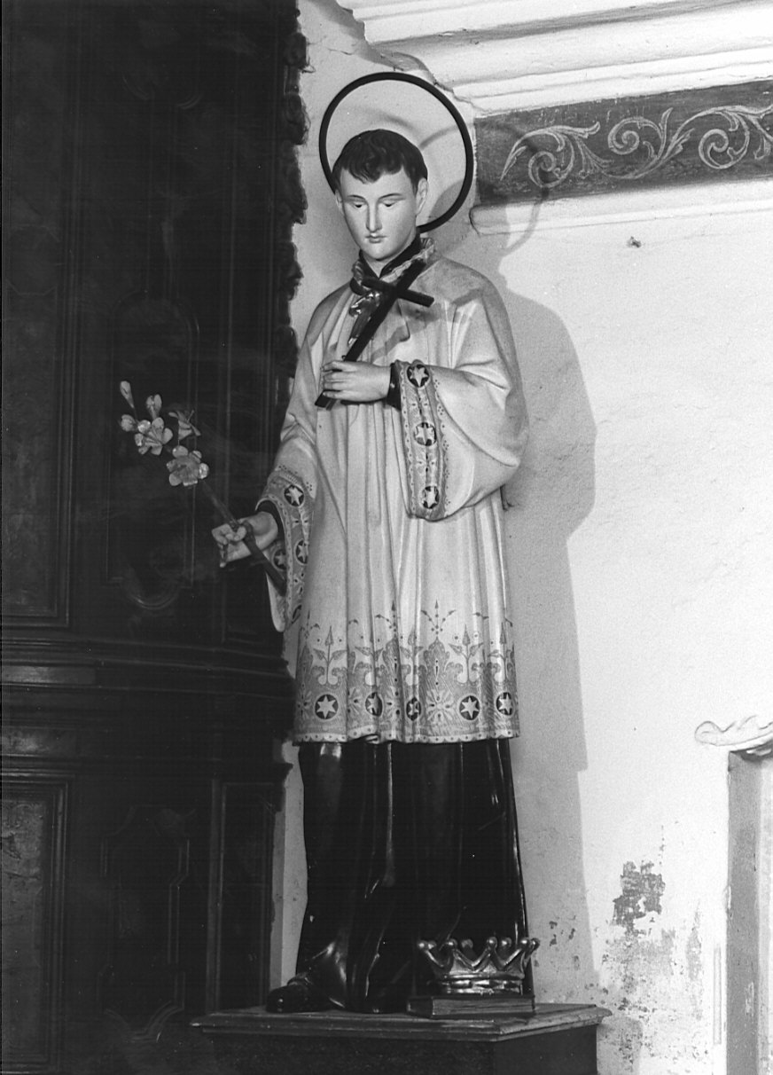 San Luigi Gonzaga (statua, opera isolata) - bottega tirolese (seconda metà sec. XIX)