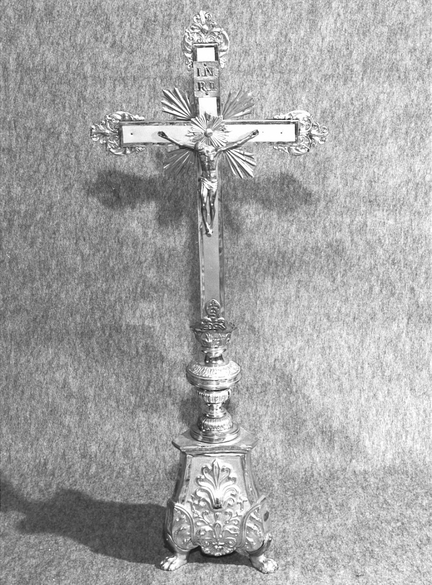 croce d'altare, opera isolata - bottega lombarda (sec. XIX)