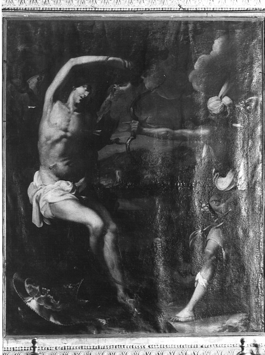 martirio di San Sebastiano (dipinto, elemento d'insieme) - ambito lombardo (seconda metà sec. XVII)