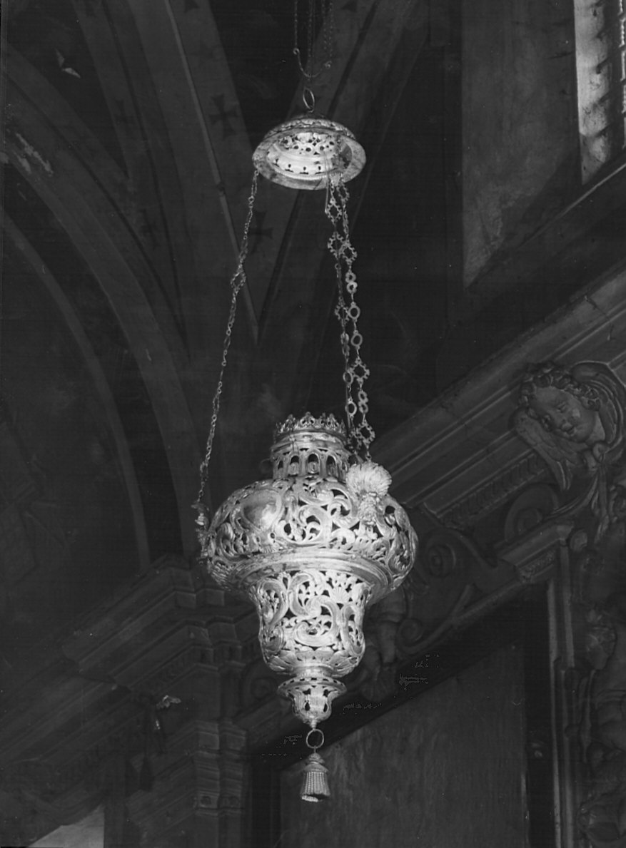 lampada pensile, opera isolata - bottega lombarda (sec. XVIII)