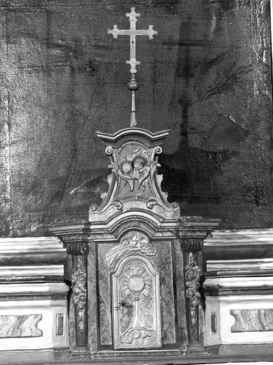 tabernacolo, elemento d'insieme - bottega lombarda (sec. XVIII)