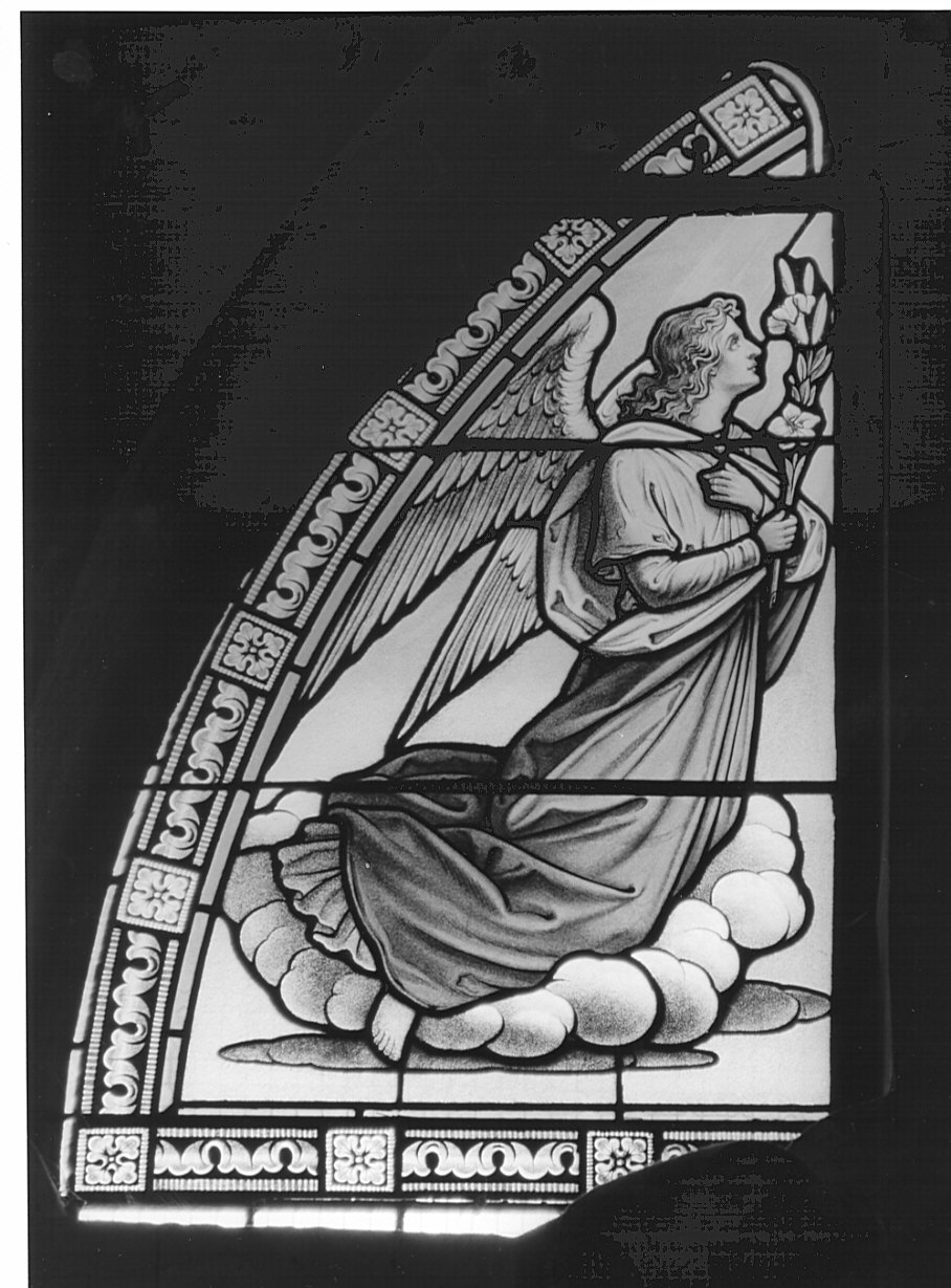San Gabriele Arcangelo (vetrata, elemento d'insieme) di Jourdin G (sec. XX)