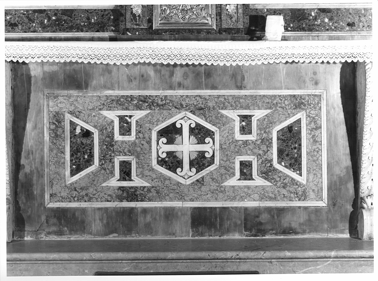 paliotto, elemento d'insieme - bottega lombarda (seconda metà sec. XIX)