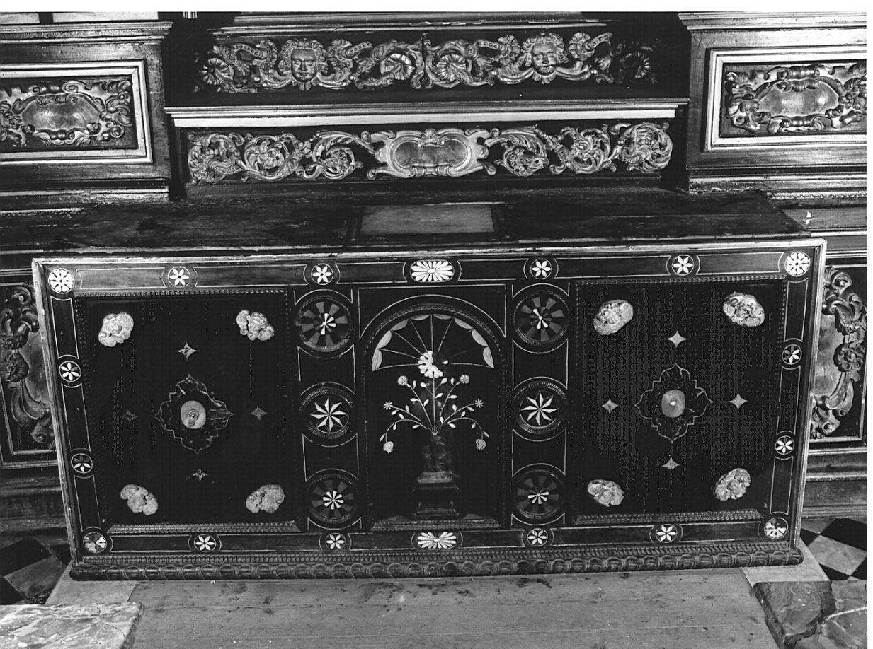 paliotto, elemento d'insieme - ambito valtellinese (sec. XIX)