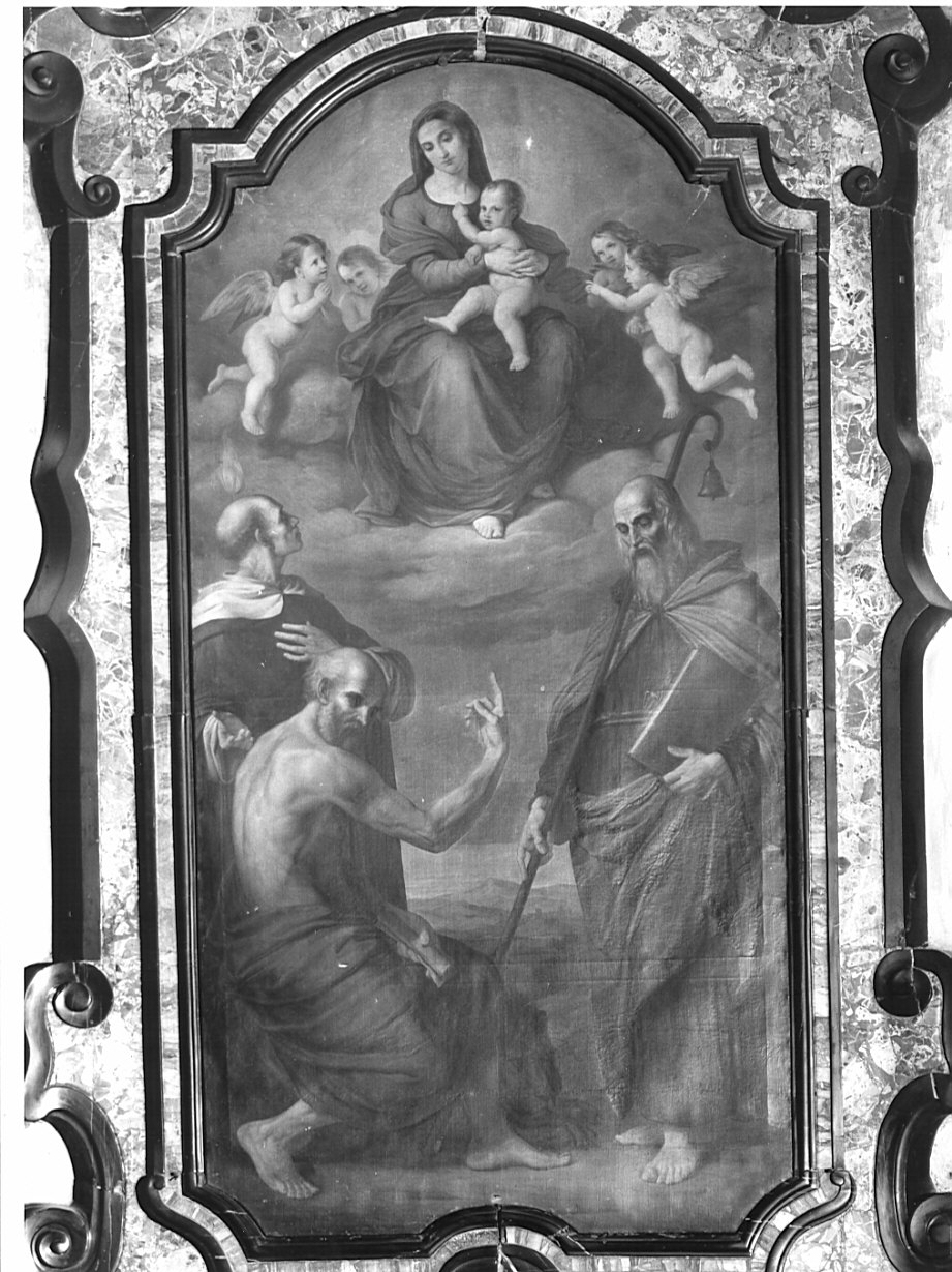 Madonna con Bambino e Santi (dipinto, opera isolata) di Caimi Antonio (prima metà sec. XIX)