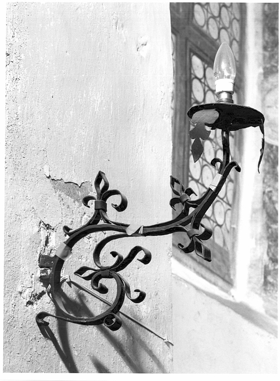 candeliere da parete, opera isolata - produzione lombarda (sec. XIX)