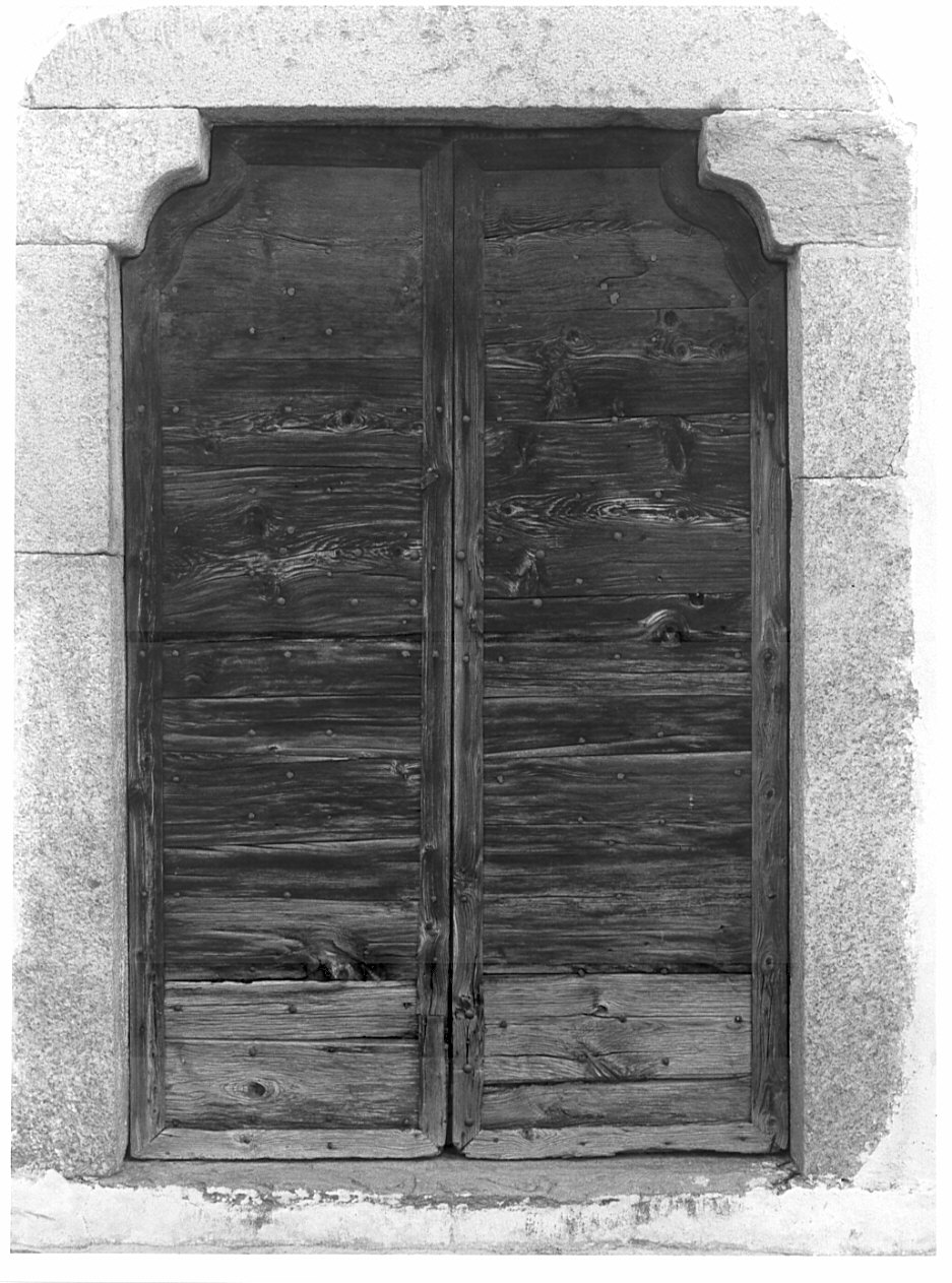 porta - ad un battente, opera isolata - produzione lombarda (sec. XIX)