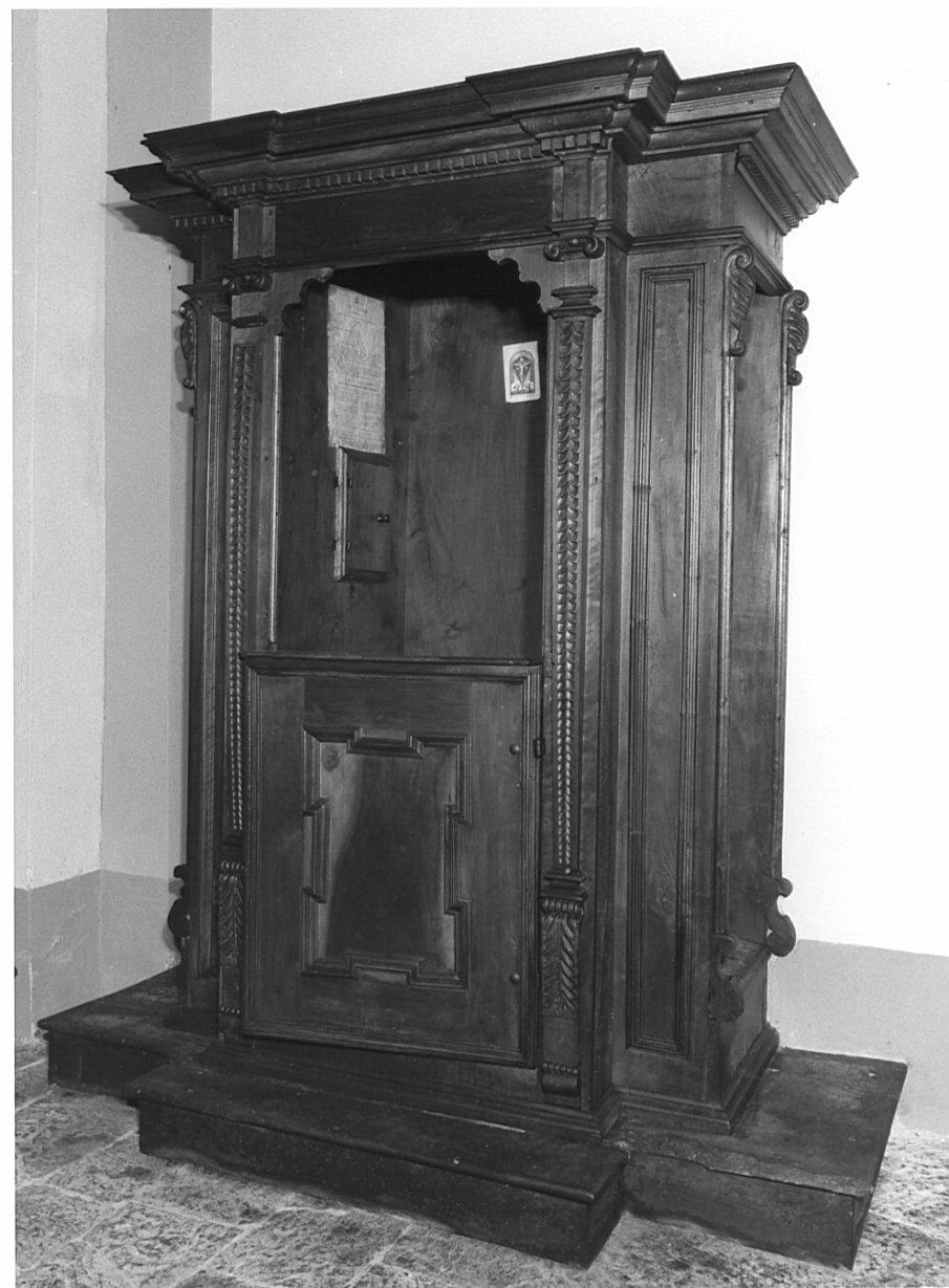 confessionale, opera isolata - produzione lombarda (sec. XVIII)