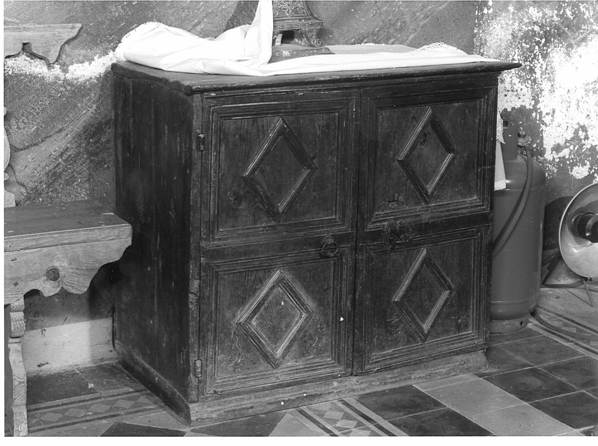 armadietto, opera isolata - produzione lombarda (sec. XVIII)