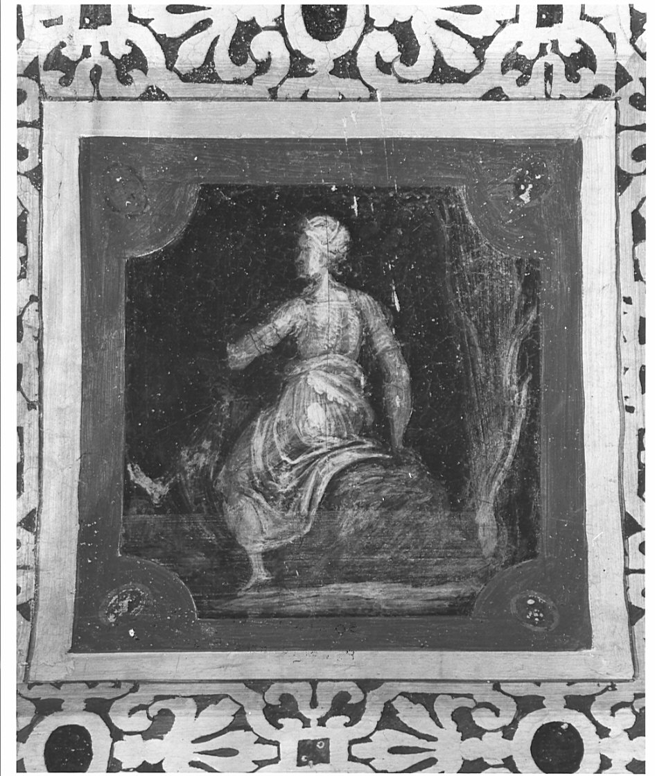 Giunone/ Figure allegoriche femminili (dipinto, ciclo) di Caneva Antonio Maria detto Porlezzino (cerchia) (sec. XVI)