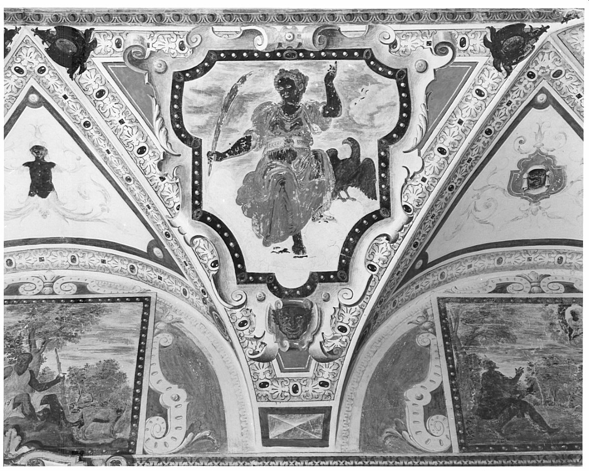 figure allegoriche (dipinto, ciclo) di Aragoni Aragonio (sec. XVI)