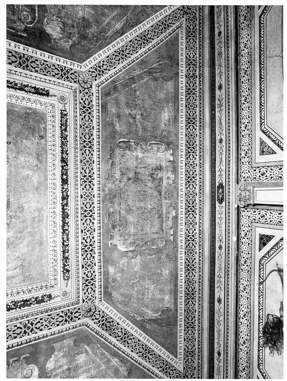 Mercurio entra nella stanza di Ersea/ figure femminili (dipinto, complesso decorativo) di Caneva Antonio Maria detto Porlezzino (sec. XVI)