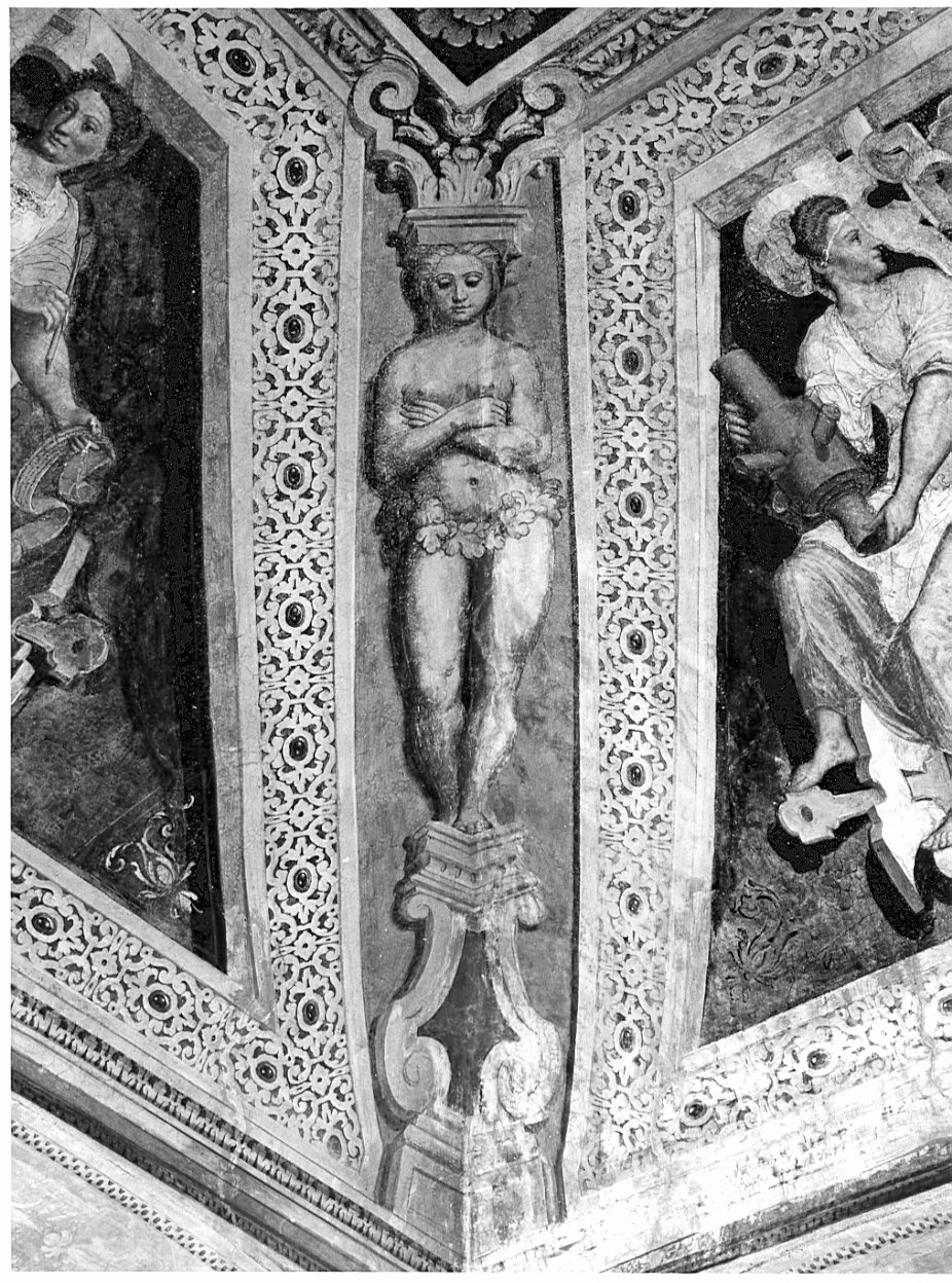 cariatidi (dipinto, ciclo) di Caneva Antonio Maria detto Porlezzino (cerchia) (sec. XVI)