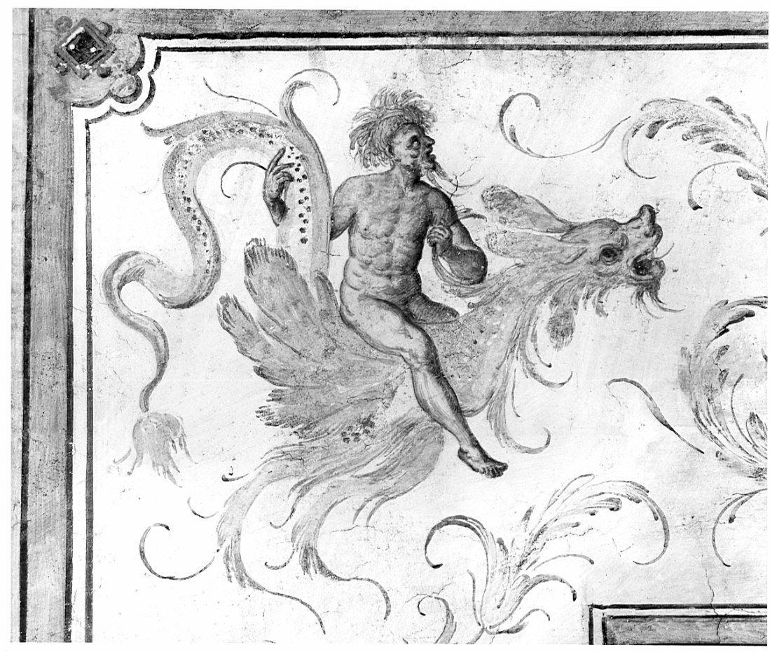 Aracne prepara la matassa (dipinto, ciclo) di Caneva Antonio Maria detto Porlezzino (cerchia) (sec. XVI)