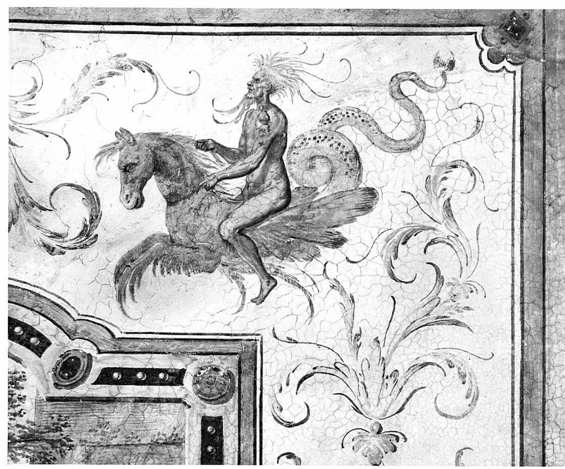 Aracne prepara la matassa (dipinto, ciclo) di Caneva Antonio Maria detto Porlezzino (cerchia) (sec. XVI)