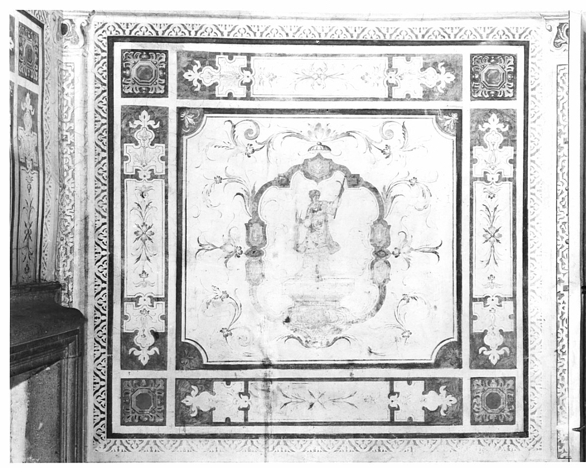 Allegorie delle arti del quadrivio/ Allegorie delle arti meccaniche (dipinto, ciclo) di Caneva Antonio Maria detto Porlezzino (cerchia) (sec. XVI)