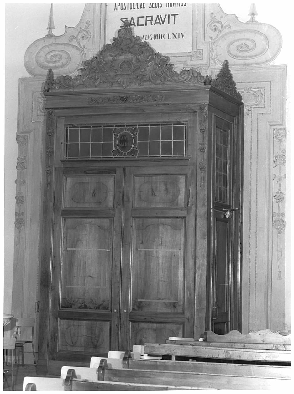 bussola d'ingresso, opera isolata - ambito valtellinese (prima metà sec. XIX)