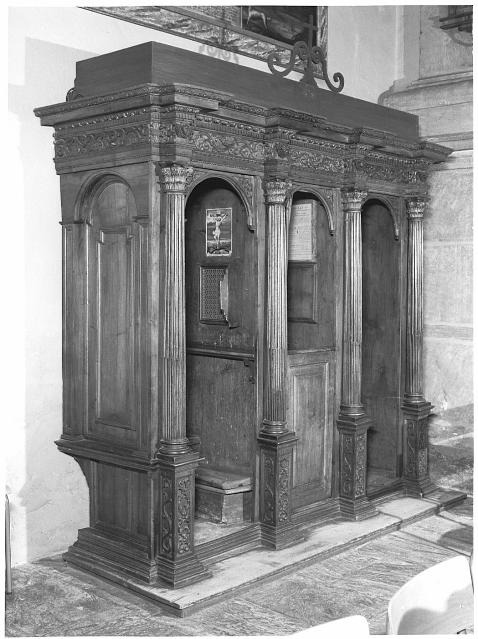 confessionale, coppia - ambito valtellinese (seconda metà sec. XVIII)