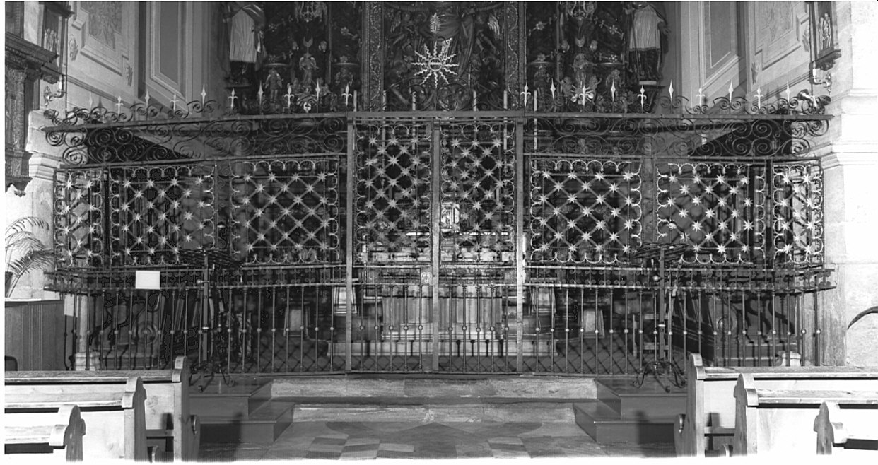 cancellata del presbiterio, opera isolata - ambito valtellinese (sec. XVII)