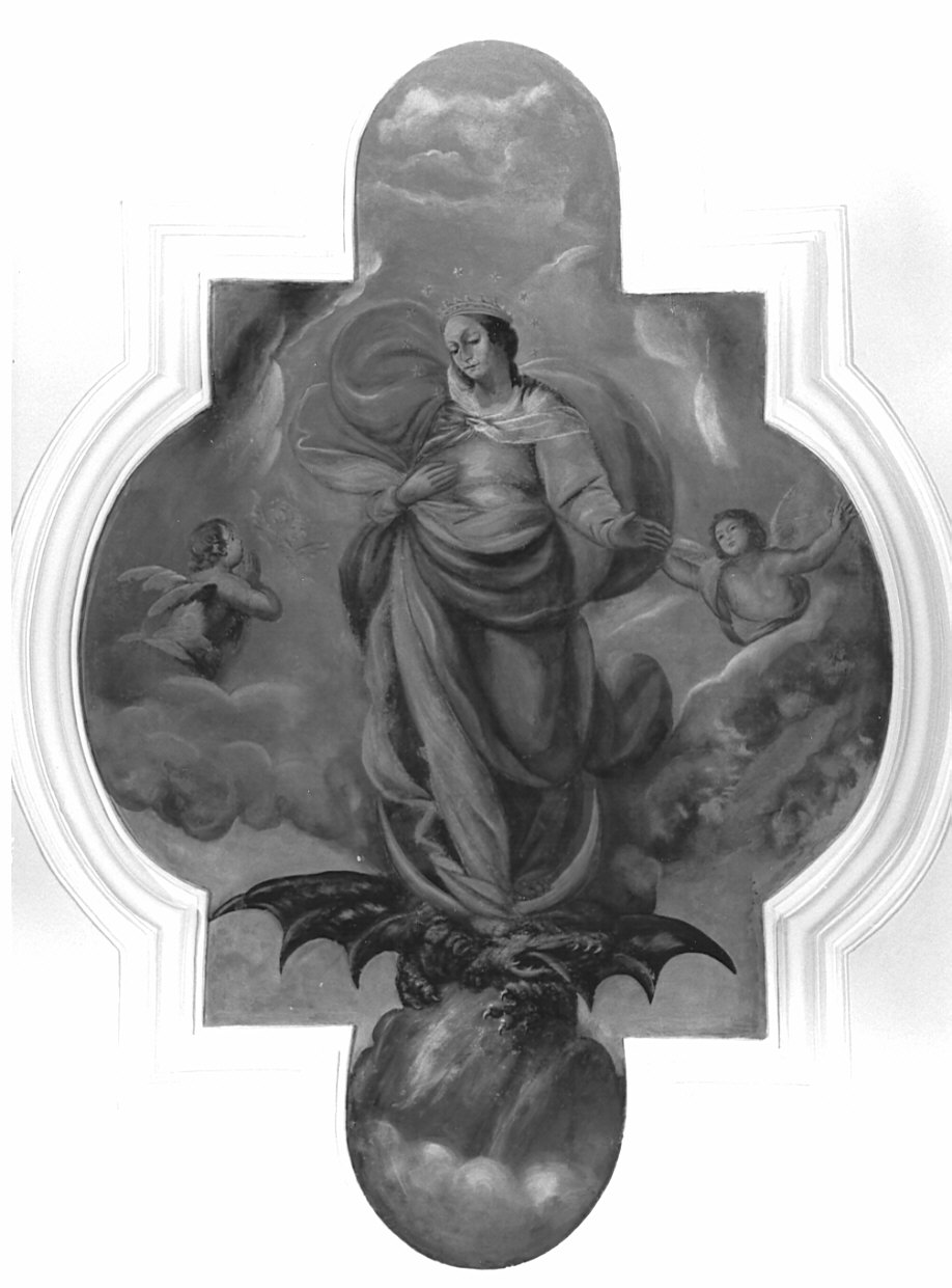 Immacolata Concezione (lavabo da sacrestia, opera isolata) di Piatti Francesco (sec. XVII)