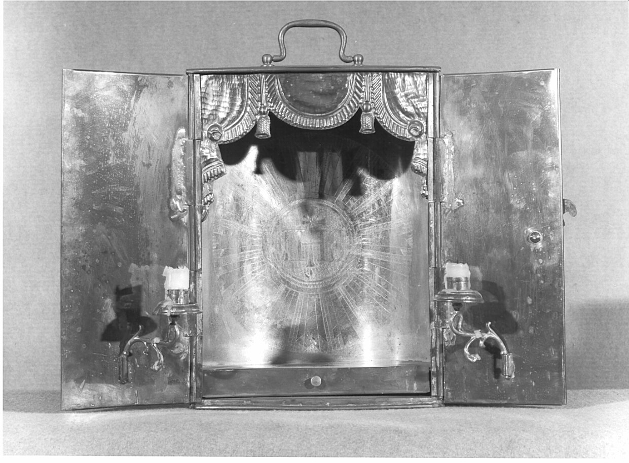 tronetto per esposizione eucaristica, opera isolata - bottega lombarda (sec. XIX)