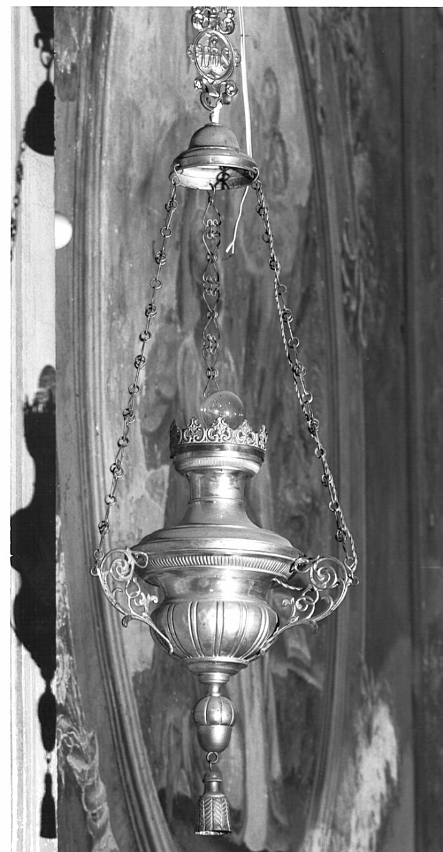 lampada, opera isolata - bottega lombarda (seconda metà sec. XIX)