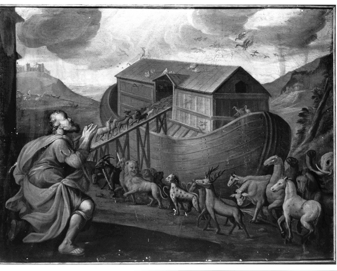 arca di Noè (dipinto, opera isolata) - ambito lombardo (sec. XVIII)