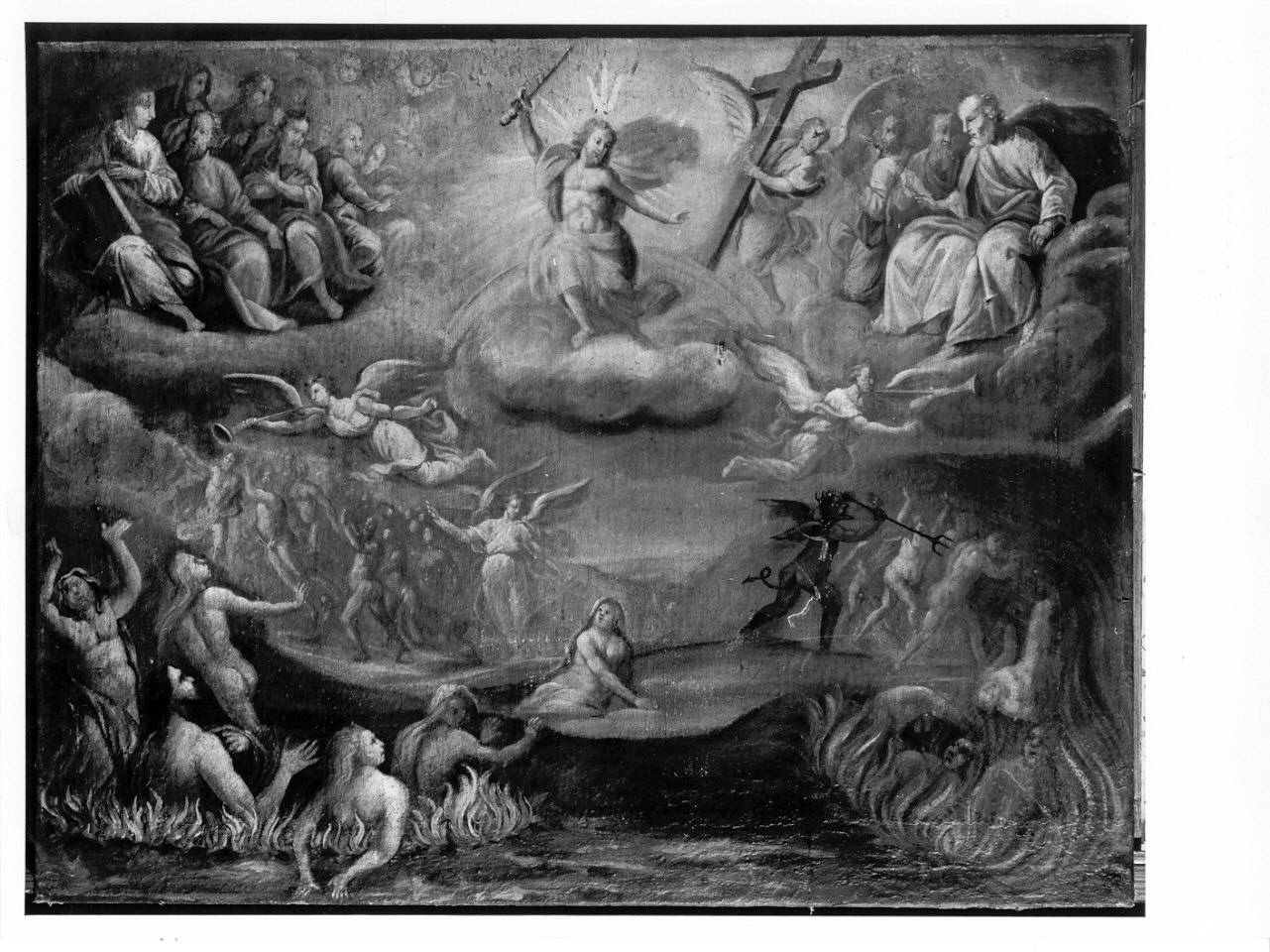 Giudizio Universale (dipinto, opera isolata) - ambito lombardo (sec. XVIII)
