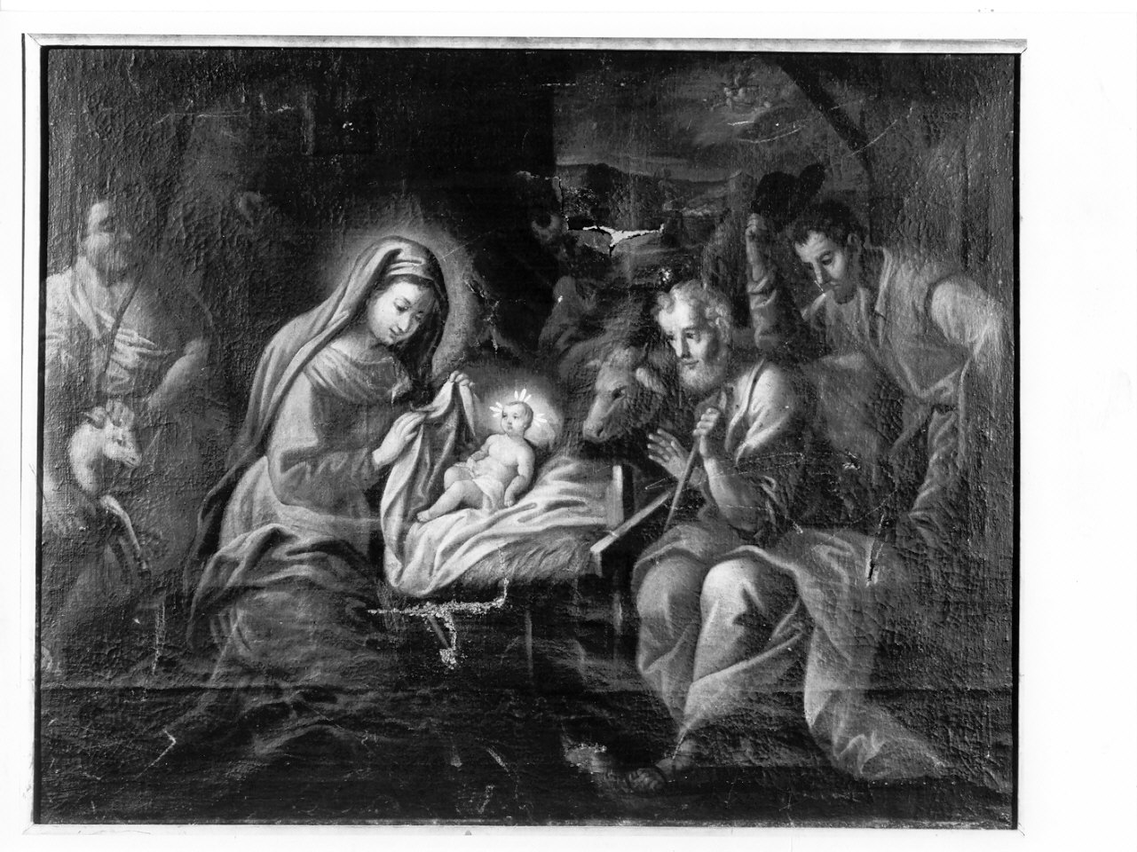 adorazione dei pastori (dipinto, opera isolata) - ambito lombardo (sec. XVIII)