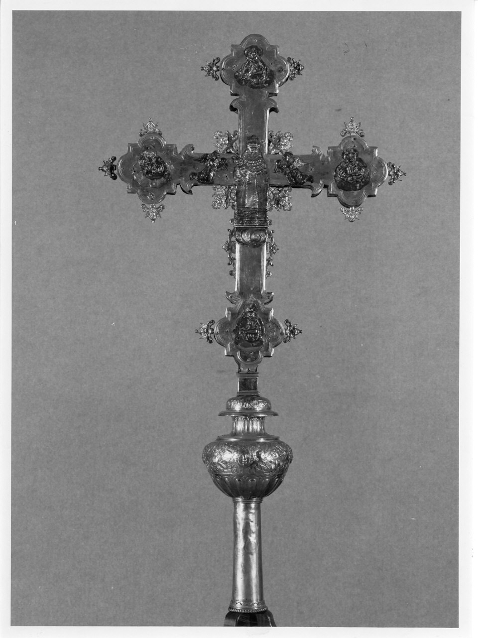 croce processionale, opera isolata - bottega lombarda (sec. XVII)